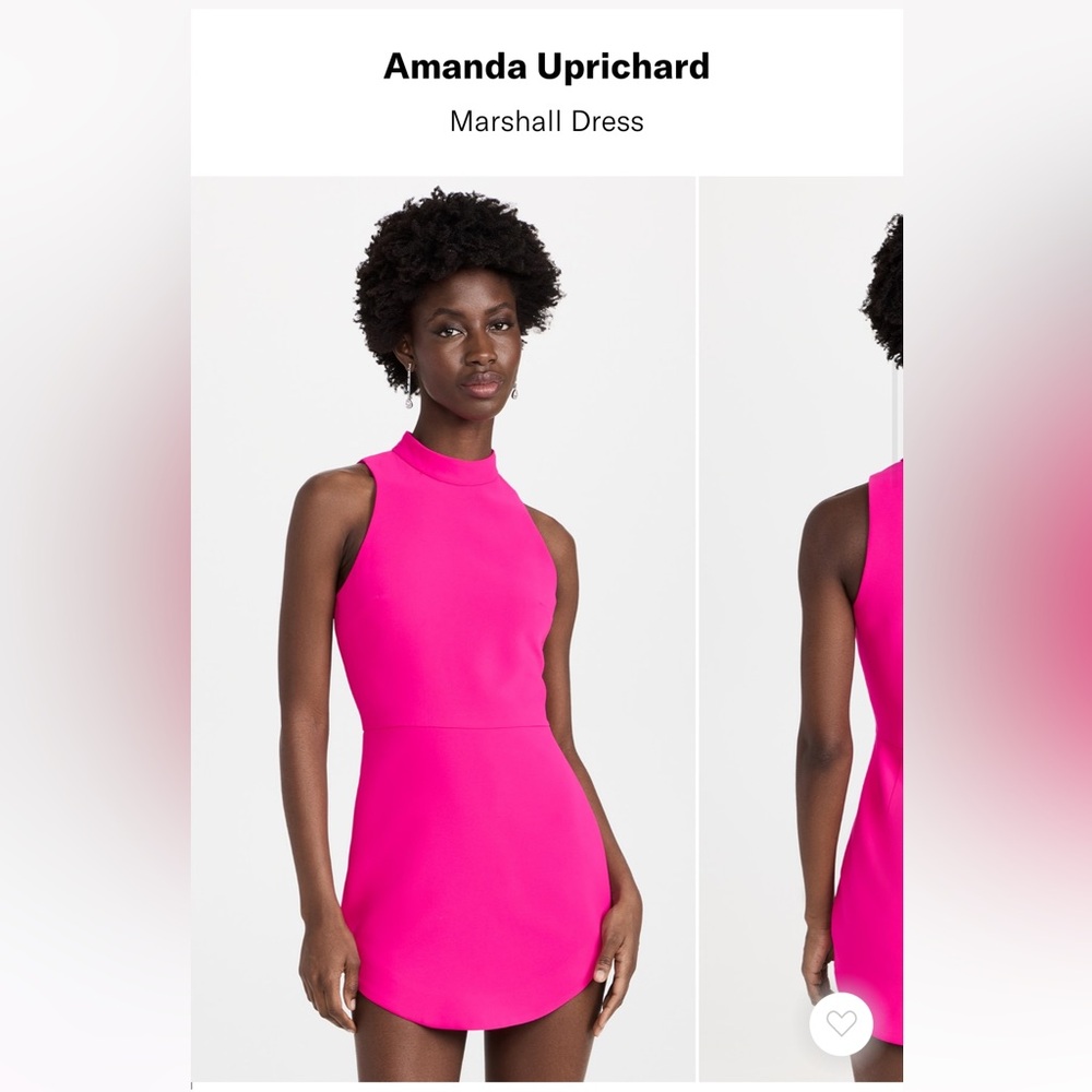 Amanda Uprichard Pink Mini Dress